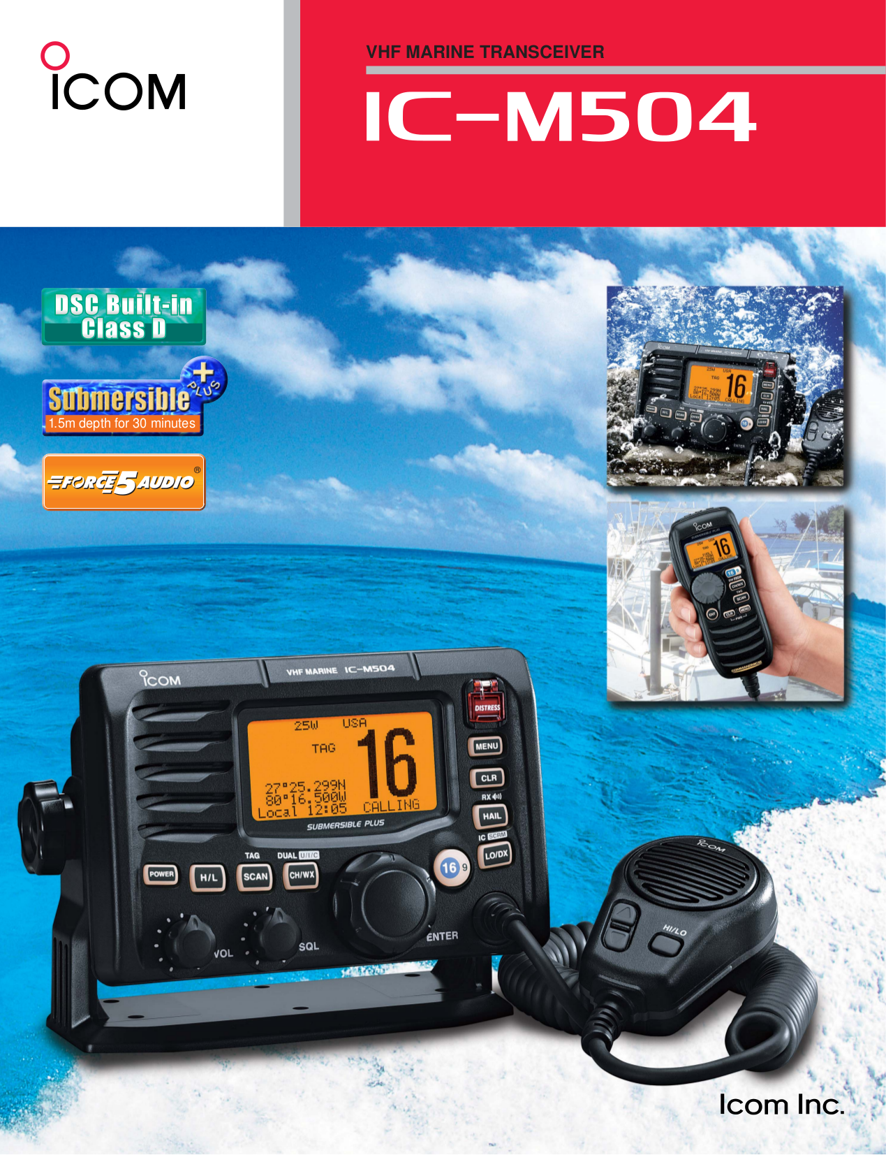 PDF manual for ICOM Other IC-M504 Radio-Marine